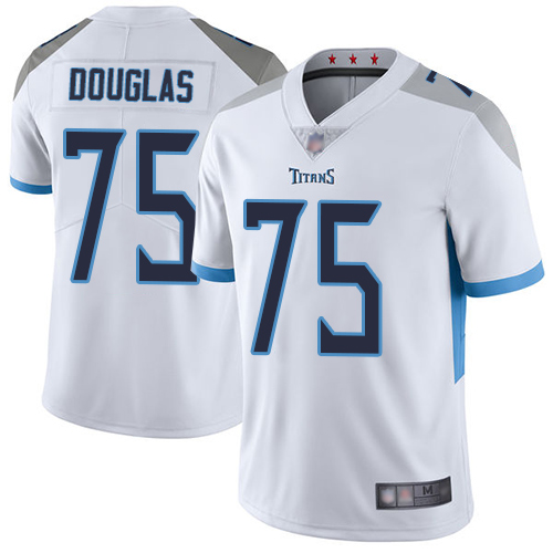 Tennessee Titans Limited White Men Jamil Douglas Road Jersey NFL Football 75 Vapor Untouchable